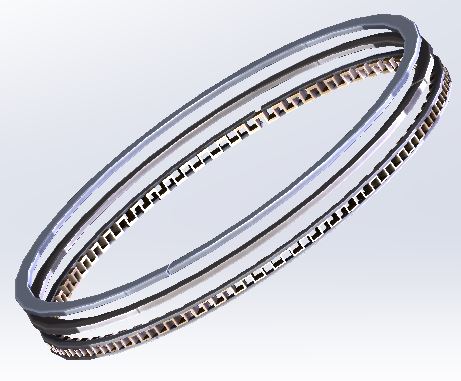 Rings, Yamaha FZR400RR, 57.0mm